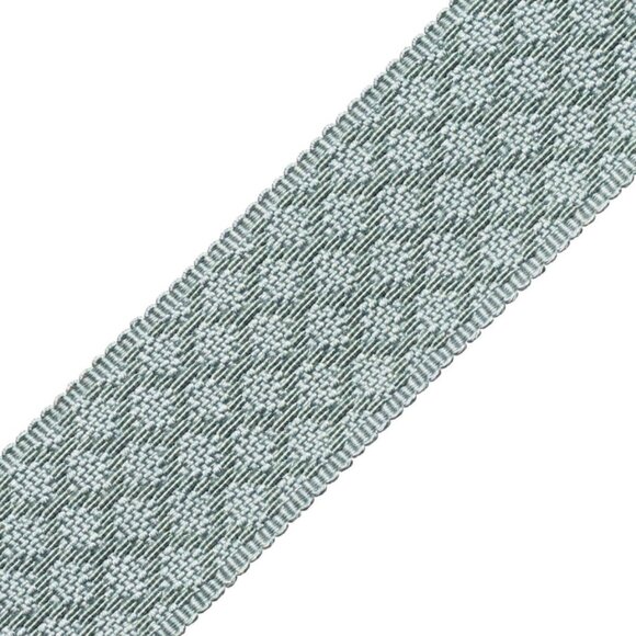 Samuel & Sons 2.25 Yards Lagoon Le Jardin Silk Border Trim 1.75" Discontinued - Picture 1 of 7